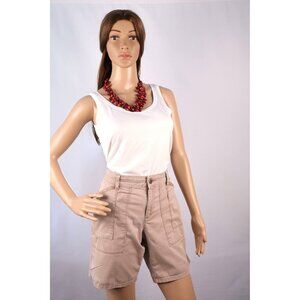 Lee Women's Midrise Fit Khaki Shorts Size 6